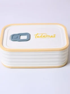 Cream Rectangle Lunch Box - 580 ML