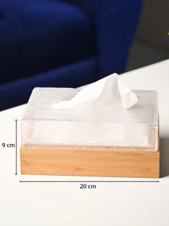 Crystal Clear Tissue Box - Rectangle Shape