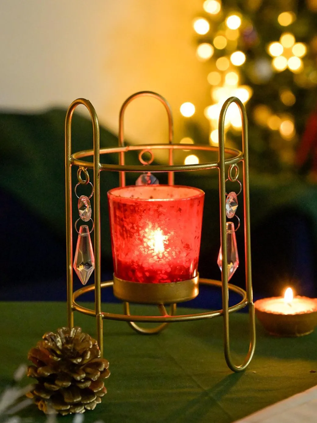 Crystal Hanging T-Lite Holder