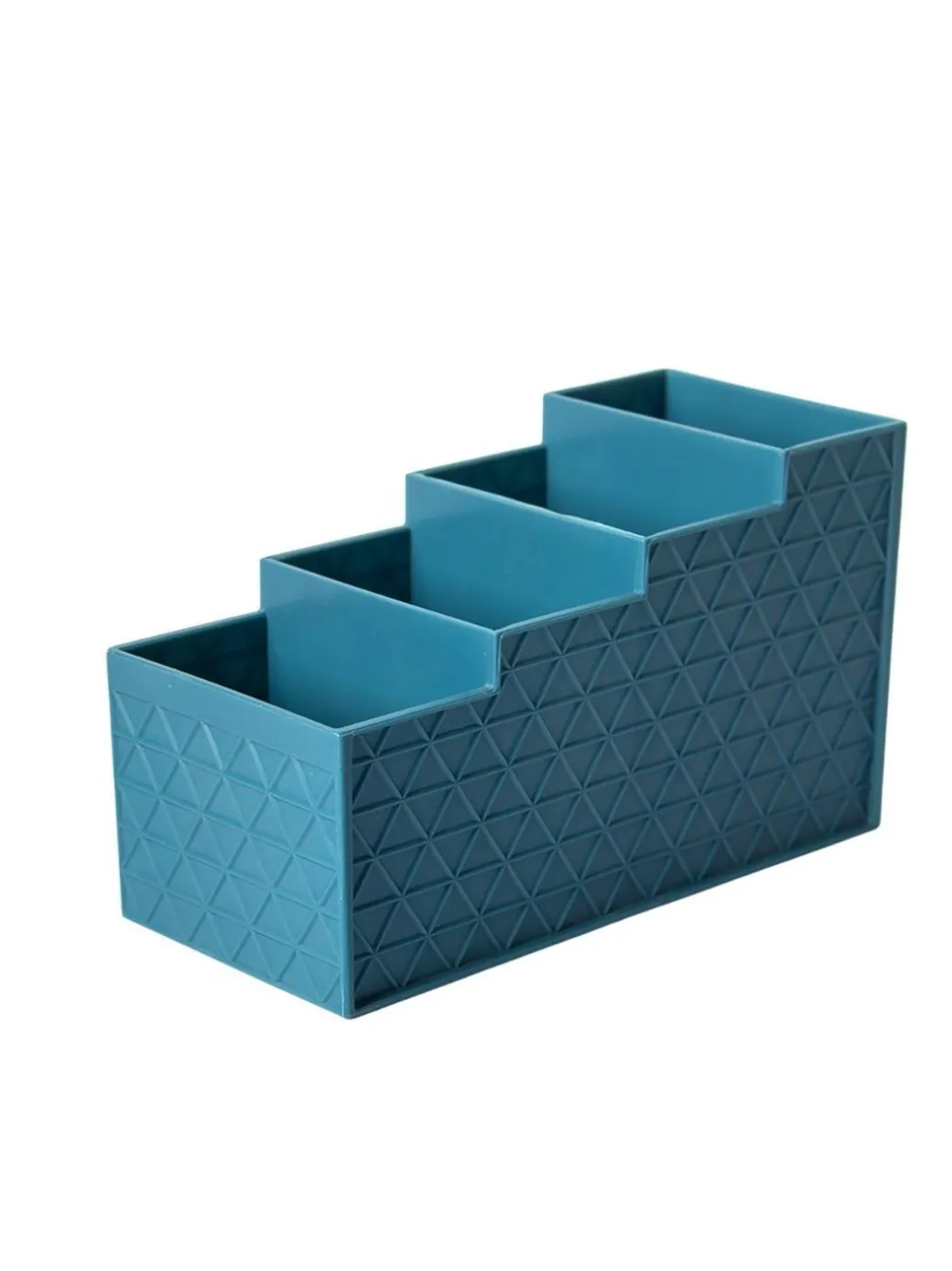 Dark Cyan Desk Organizer With Four Compartments