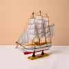 Decorative Boat (Wooden, Red & White – Nautical Design)