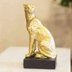 Decorative Cheetah Statue Home & Office Décor 8.5CM