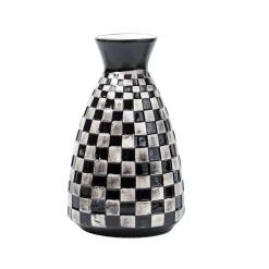 Decorative Flower Vase - Black and White