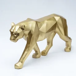 Decorative Golden Leopard Statue Home & Office Décor 33CM