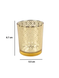 Diwali Home Decoration Tealight Candle Votive Holders Pack Of 3 Pcs