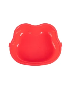 Double Layer Frog Shape Lunch Box for Kids With Spoon, Red, Plastic
