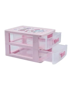 Double Layer Table Drawer Organizer, Pink, Plastic