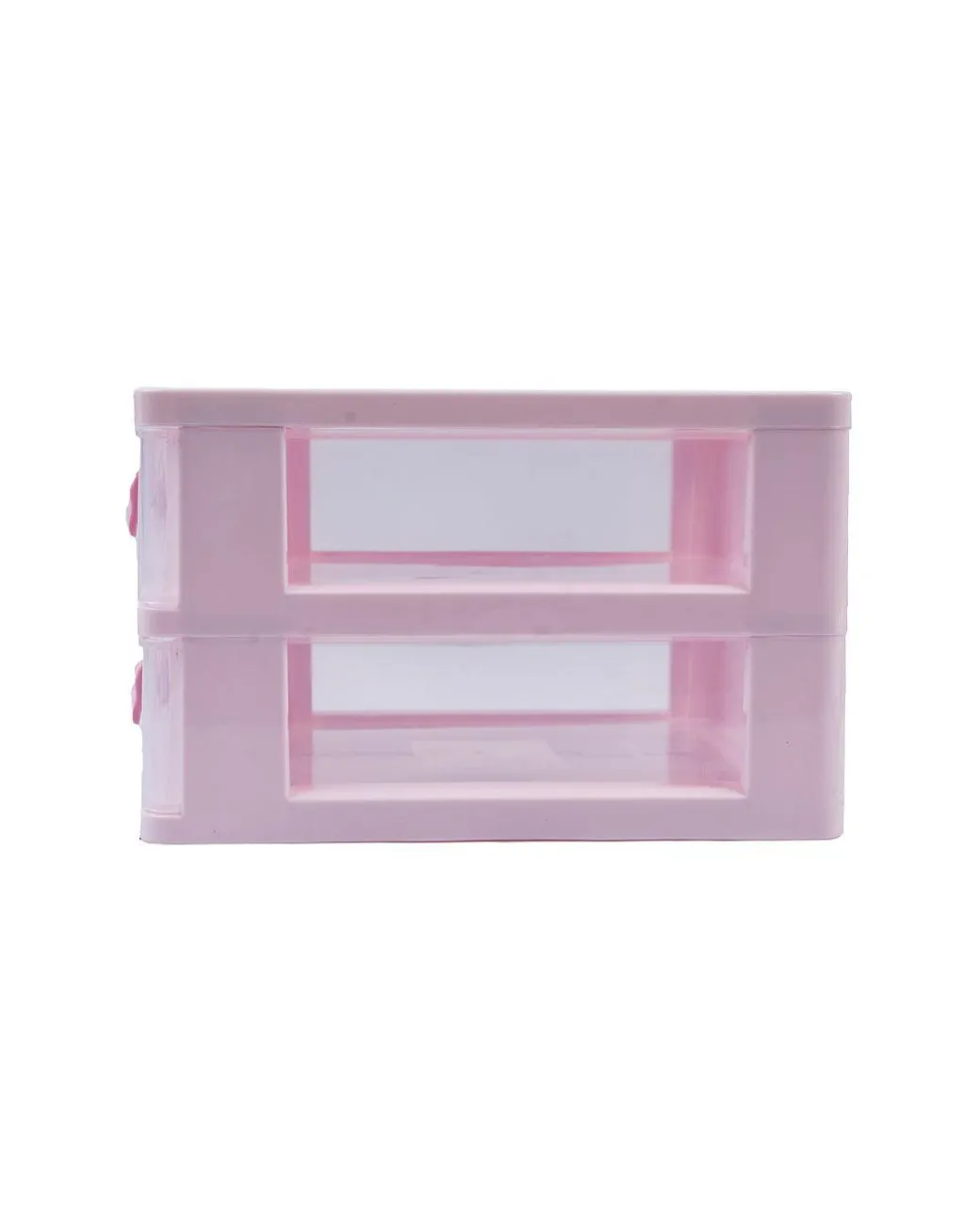 Double Layer Table Drawer Organizer, Pink, Plastic
