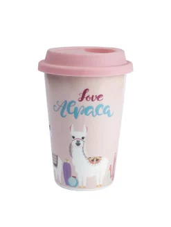 Double Wall Ceramic Travel Mug With Lid (400 mL)