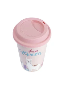 Double Wall Ceramic Travel Mug With Lid (400 mL)