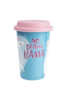 Double Wall Ceramic Travel Mug With Lid (400 mL)