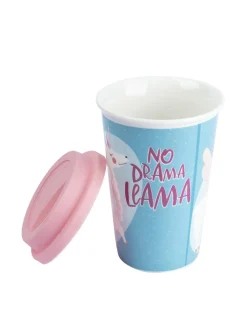 Double Wall Ceramic Travel Mug With Lid (400 mL)