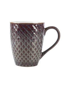 Dual Glazed Diamond Textured Ceramic Mug (Matte Finish, 330 mL)