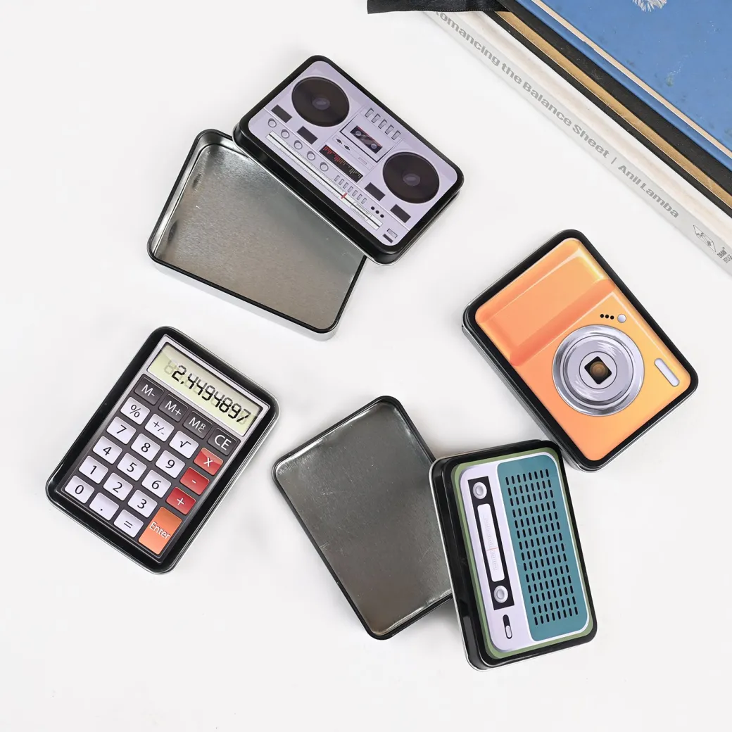Electronic Items Print Storage Container (Set of 4)