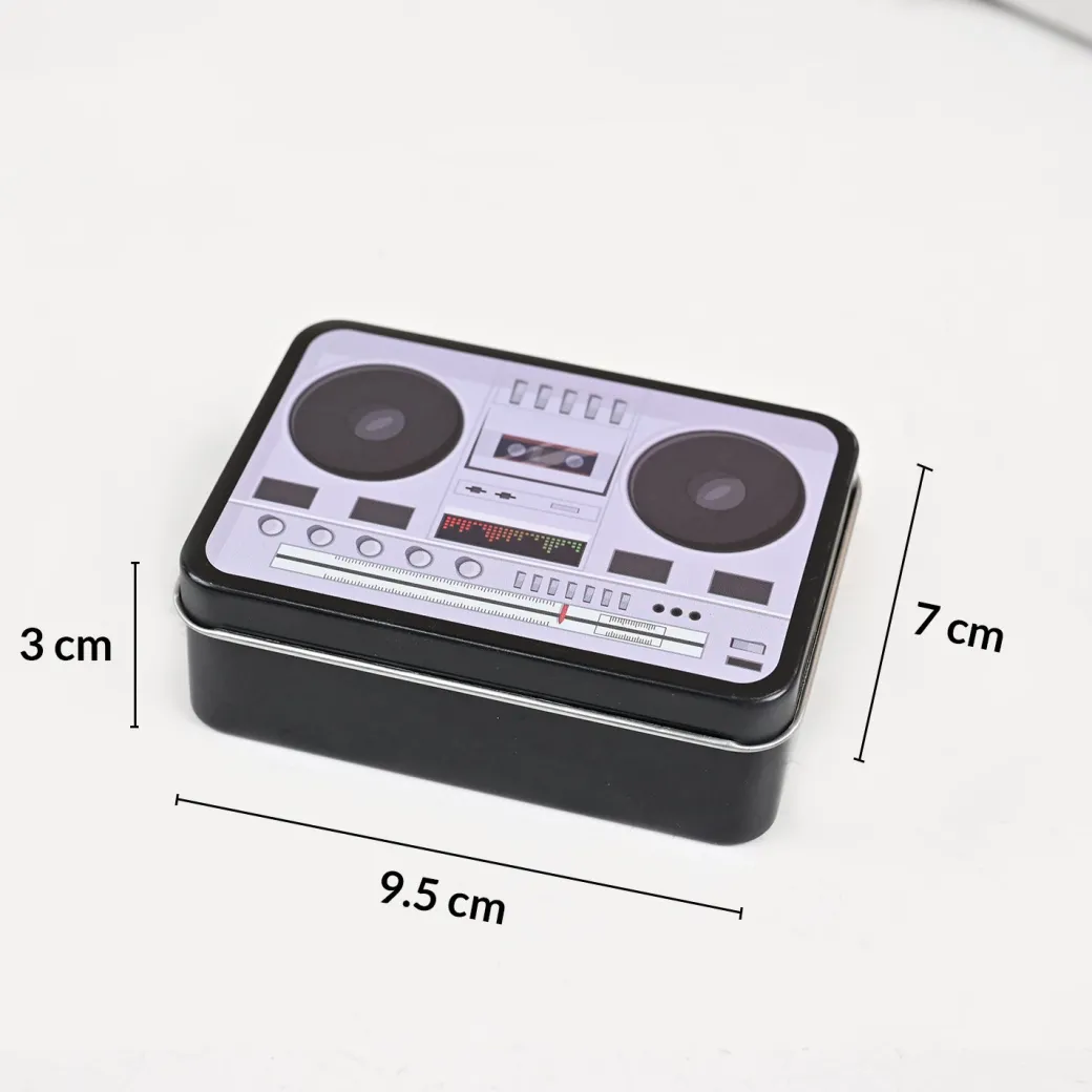 Electronic Items Print Storage Container (Set of 4)