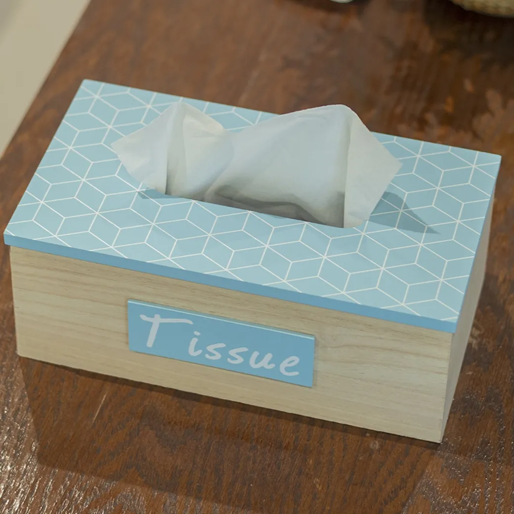 Exquisite Blue Tissue Holder Box