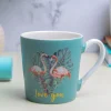 Flamingo Ceramic Mug - 400mL, Turquoise