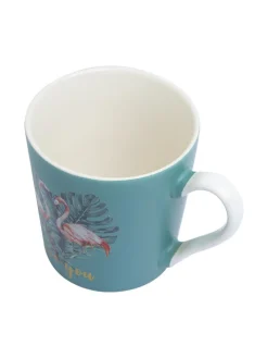 Flamingo Ceramic Mug - 400mL, Turquoise