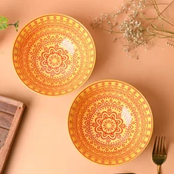 Floral Bowl Set Of 2 (650Ml)
