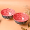 Floral Bowl Set Of 2 (650Ml)