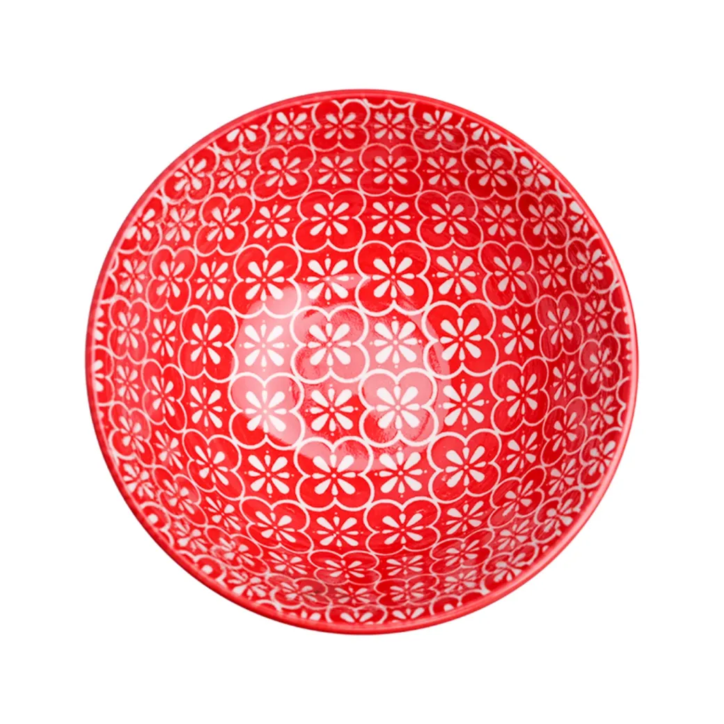 Floral Bowl Set Of 2 (650Ml)
