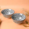Floral Bowl Set Of 2 (650Ml)