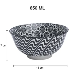 Floral Bowl Set Of 2 (650Ml)