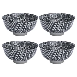 Floral Bowl Set Of 4 (280Ml)