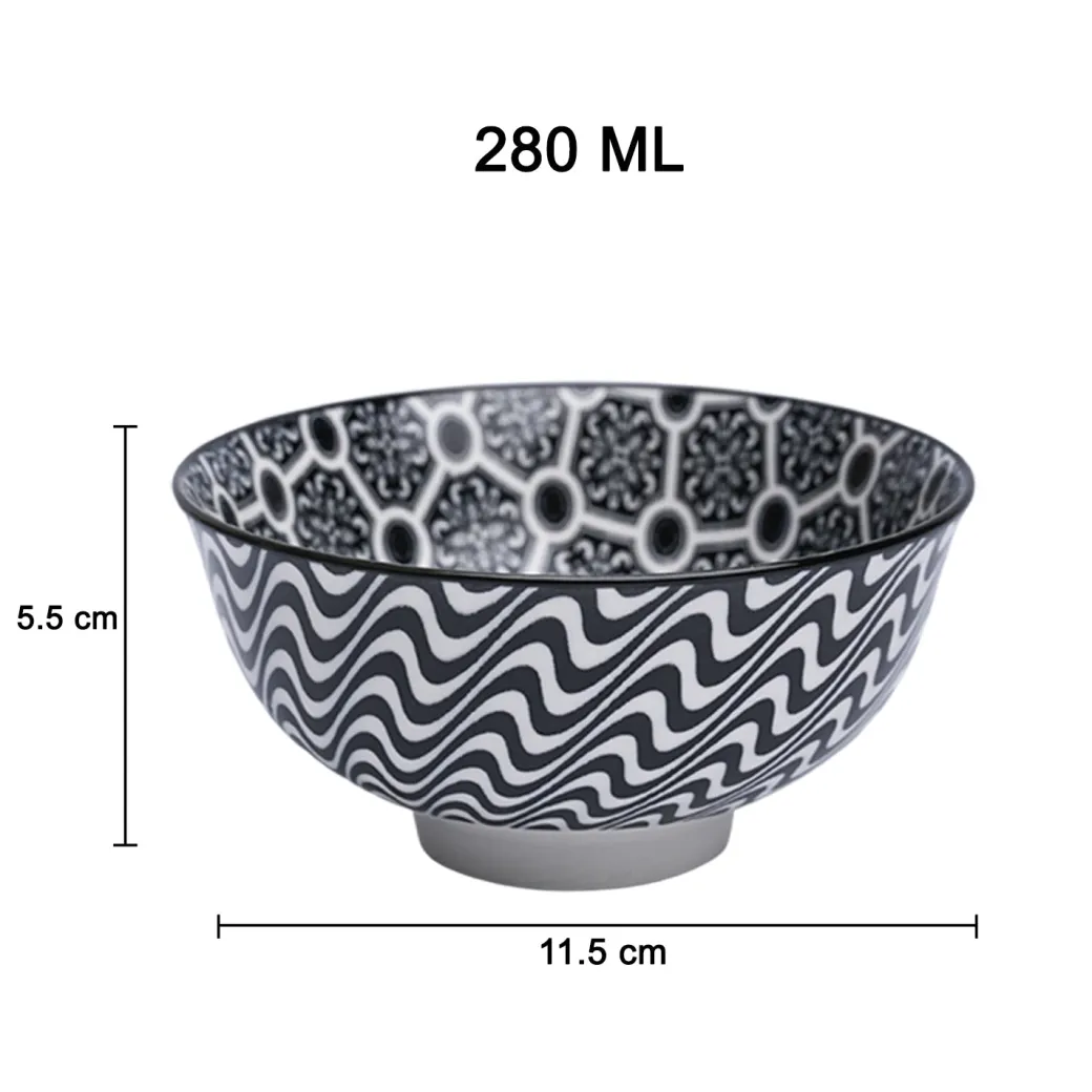 Floral Bowl Set Of 4 (280Ml)