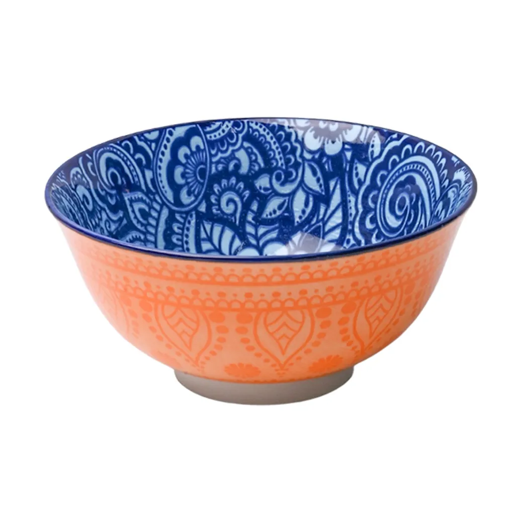 Floral Bowl Set Of 2 (650Ml)