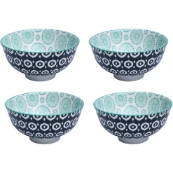 Floral Bowl Set Of 4 (280Ml)