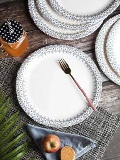 Full Plate (White Morracone) (Set Of 6)