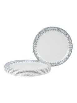 Full Plate (White Morracone) (Set Of 6)