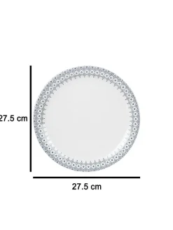 Full Plate (White Morracone) (Set Of 6)