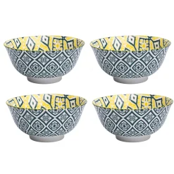 Geomatry Bowl Set Of 4 (280Ml)