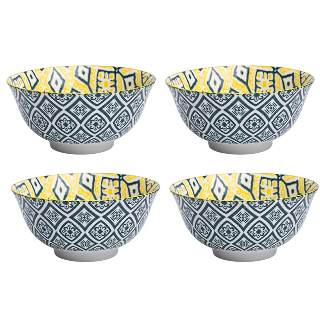 Geomatry Bowl Set Of 4 (280Ml)