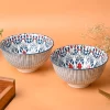 Geomatry Bowl Set Of 2 (650Ml)
