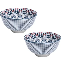 Geomatry Bowl Set Of 2 (650Ml)