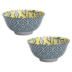 Geomatry Bowl Set Of 2 (650Ml)