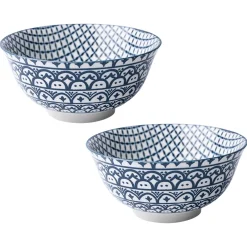 Geomatry Bowl Set Of 2 (650Ml)