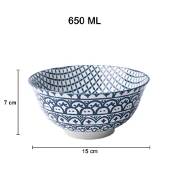 Geomatry Bowl Set Of 2 (650Ml)