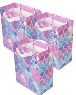 Gift Bag, Clover Print, Small, Paper Bag, Multicolor, Paper, Set of 3
