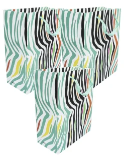 Gift Bag, Zebra Print, Paper Bag, Medium, Multicolor, Paper, Set of 3