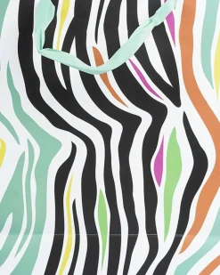 Gift Bag, Zebra Print, Paper Bag, Medium, Multicolor, Paper, Set of 3