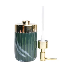 Golden + Ribbed Soap Dispenser