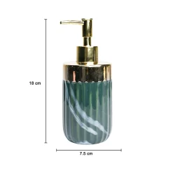 Golden + Ribbed Soap Dispenser