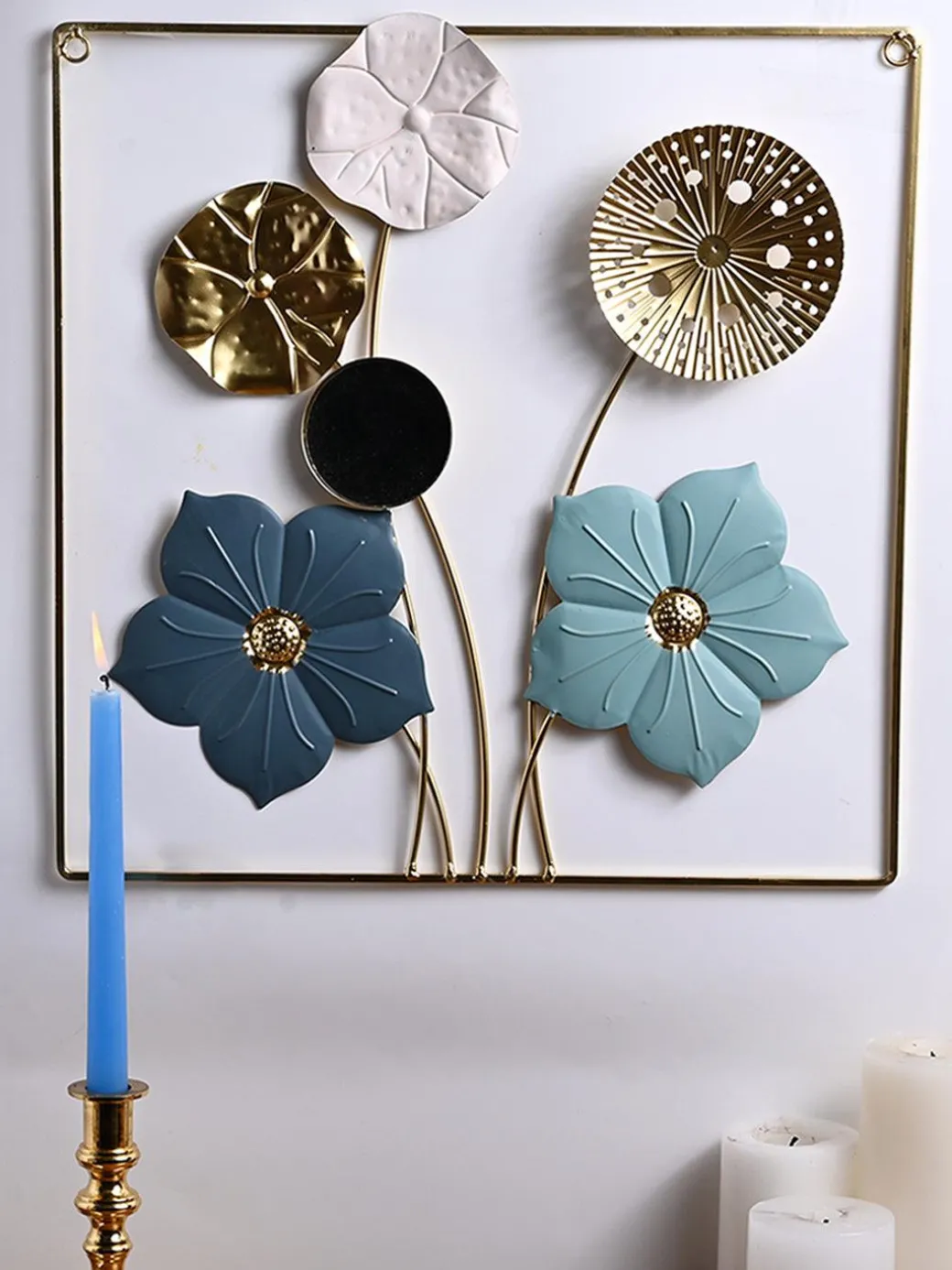 Golden Blossom - Rectangular Wall Plaque