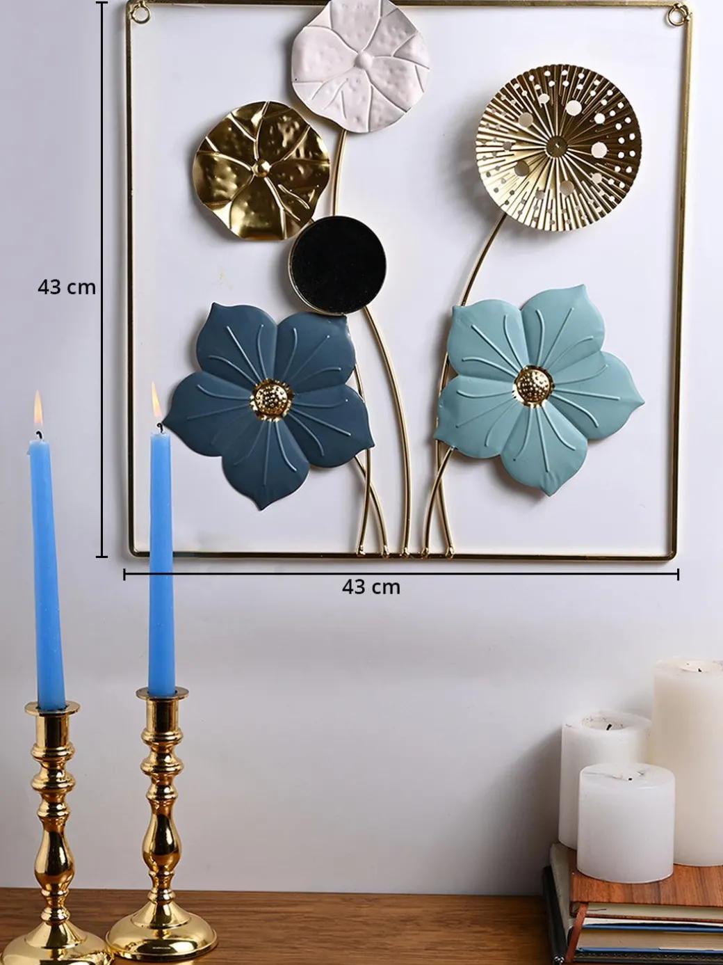 Golden Blossom - Rectangular Wall Plaque