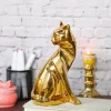 Golden Cat Statue Figurine