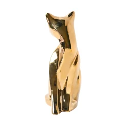 Golden Cat Statue Figurine